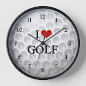 Ich liebe Golf Uhr (Vorderseite)
