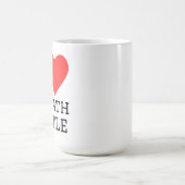 Ich liebe Goliath-Käfer Kaffeetasse (Mittel)
