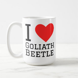 Ich liebe Goliath-Käfer Kaffeetasse