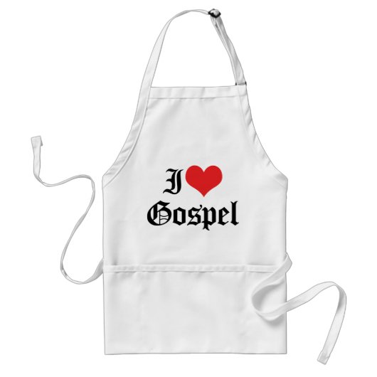 Ich liebe Gospel Schürze (Vorne)
