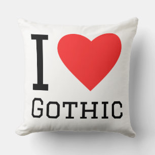 Ich liebe Gothic Kissen