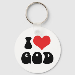Ich liebe Gott Schlüsselanhänger