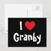 Ich liebe Granby Postkarte (Vorne/Hinten)