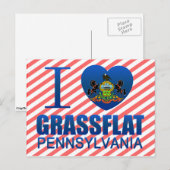 Ich liebe Grassflat, PA Postkarte (Vorne/Hinten)