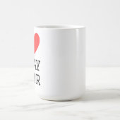 Ich liebe graue Haare Kaffeetasse (Mittel)