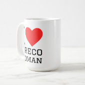 Ich liebe Greco Roman Kaffeetasse (Vorderseite Links)