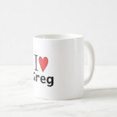 Ich liebe Greg Kaffeetasse (VorderseiteRechts)