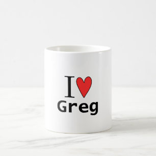 Ich liebe Greg Kaffeetasse