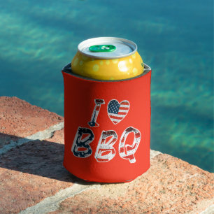 Ich Liebe Grillen, amerikanisches Patriotismus Dosenkühler