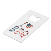 Ich Liebe Grillen, amerikanisches Patriotismus Geldbeutel Flaschenöffner (Rückseite Schrägansicht)