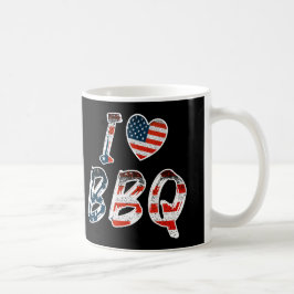 Ich Liebe GRILLEN, amerikanisches Patriotismus Kaffeetasse