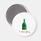 Ich Liebe Grog! Magnet (Vorderseite/Rückseite)
