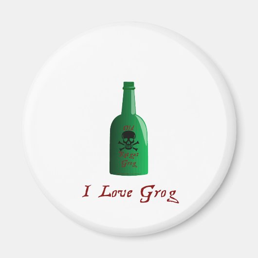 Ich Liebe Grog! Magnet (Vorne)