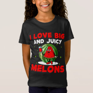 Ich Liebe große und saftige Melonen Funny Gemüsega T-Shirt