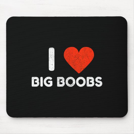 Ich liebe große Vintage-Nöte Mousepad (Vorne)