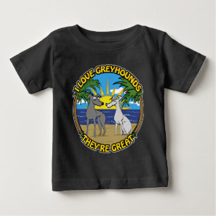 ICH LIEBE GROSSHUNDERTE, SIE SIND GROSS BABY T-SHIRT