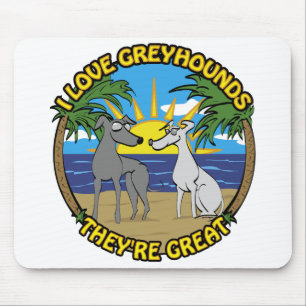 ICH LIEBE GROSSHUNDERTE, SIE SIND GROSS MOUSEPAD