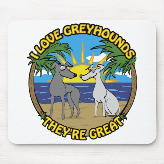 ICH LIEBE GROSSHUNDERTE, SIE SIND GROSS MOUSEPAD (Vorne)