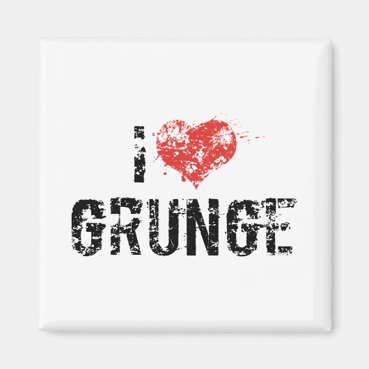 Ich liebe Grunge Magnet (Vorne)