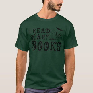 Ich liebe gruselige Bücher Halloween Bibliothekari T-Shirt
