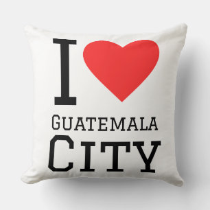 Ich liebe Guatemala-Stadt Kissen