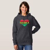 Ich Liebe Guinea, guineisches Herz Hoodie (Vorne ganz)