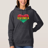 Ich Liebe Guinea, guineisches Herz Hoodie (Vorderseite)