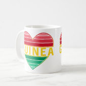 Ich Liebe Guinea, guineisches Herz Kaffeetasse (Vorderseite Links)