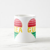 Ich Liebe Guinea, guineisches Herz Kaffeetasse (Mittel)