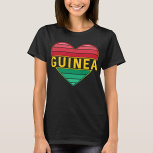 Ich Liebe Guinea, guineisches Herz T-Shirt