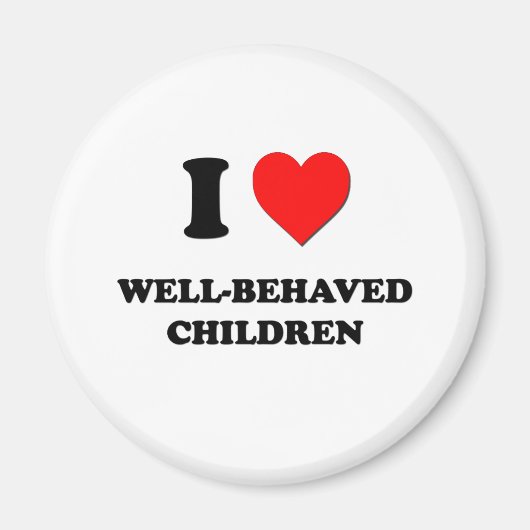 Ich Liebe gut betreute Kinder Magnet (Vorne)