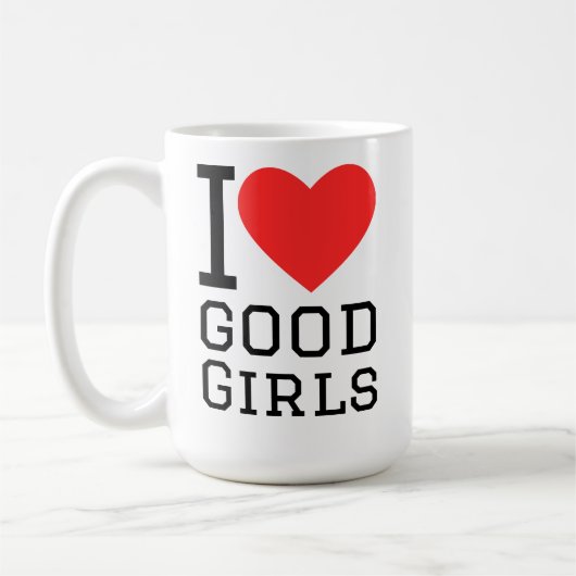 Ich liebe gute Mädchen Kaffeetasse (Links)