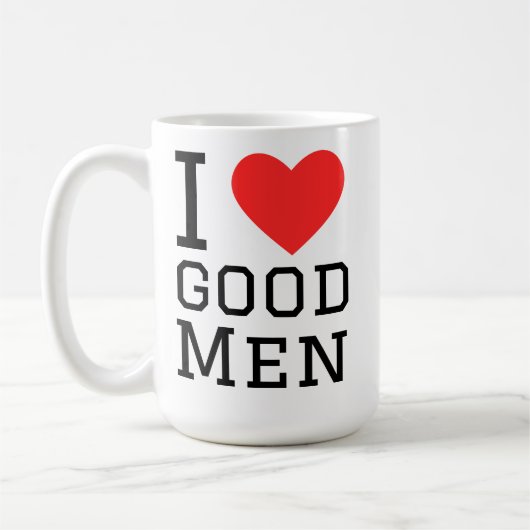 Ich liebe gute Männer Kaffeetasse (Links)
