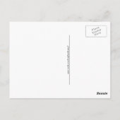 Ich Liebe Gymnastik Cartoon Mädchen auf Handstand Postkarte (Rückseite)