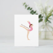 Ich Liebe Gymnastik! Postkarte (Stehend Vorderseite)