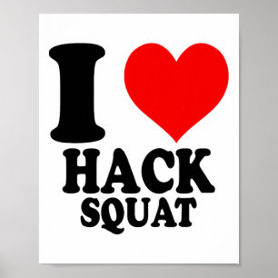Ich liebe Hackenschmidt Kniebeugen Poster