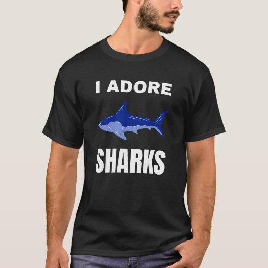 Ich liebe Haie T-Shirt (Vorderseite)