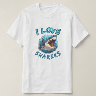Ich liebe Haifische-Fischer T-Shirt