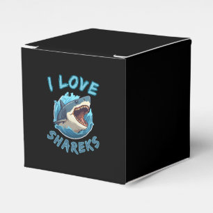 Ich liebe Haifische Fisher Geschenkschachtel