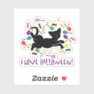 Ich Liebe Halloween! Aufkleber