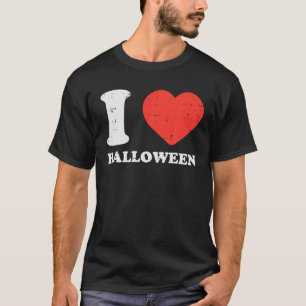 Ich Liebe Halloween Herz Niedlich Halloween Männer T-Shirt