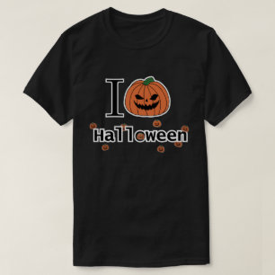 Ich liebe Halloween-Horror T-Shirt