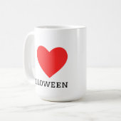 Ich liebe Halloween Kaffeetasse (Vorderseite Links)