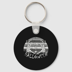 Ich liebe Halloween Lustiger Knochen Hände Totenko Schlüsselanhänger