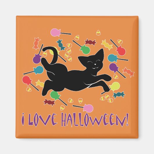 Ich Liebe Halloween! Magnet (Vorne)