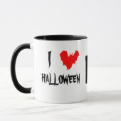 Ich Liebe Halloween und Black Coffee anpassbar Tasse (Links)