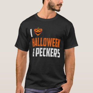 Ich Liebe Halloween und Spechte, Kürbis und Spech T-Shirt
