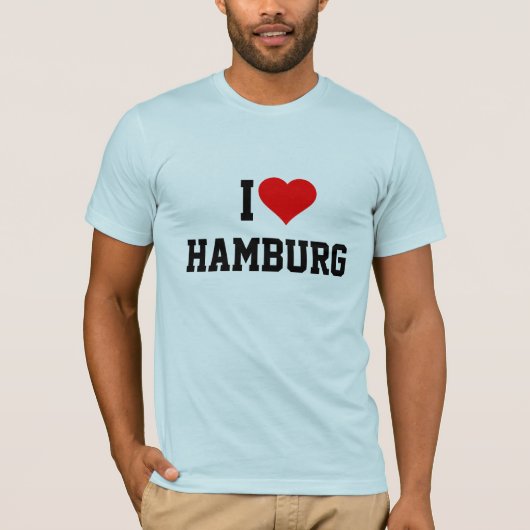 Ich liebe Hamburg T-Shirt (Vorderseite)