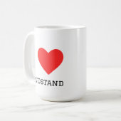 Ich liebe Handstand Kaffeetasse (Vorderseite Links)
