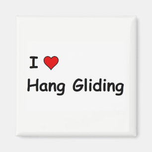 Ich liebe Hängegleiten Magnet